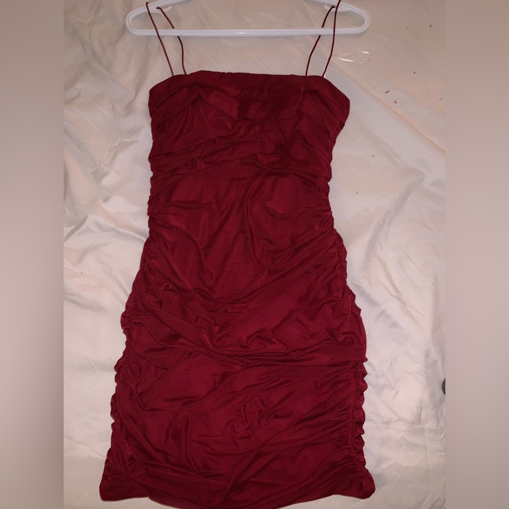 cute ruched club dress! - Picture 2 of 7